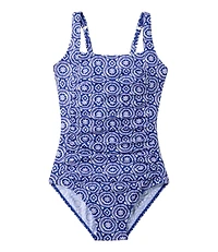 Women's BeanSport Swimwear, Squareneck Tanksuit Print