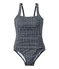 Women's BeanSport Swimwear, Squareneck Tanksuit Print
