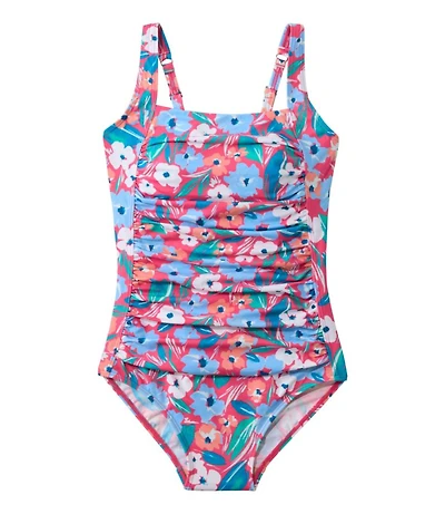 Women's BeanSport Swimwear, Squareneck Tanksuit Print
