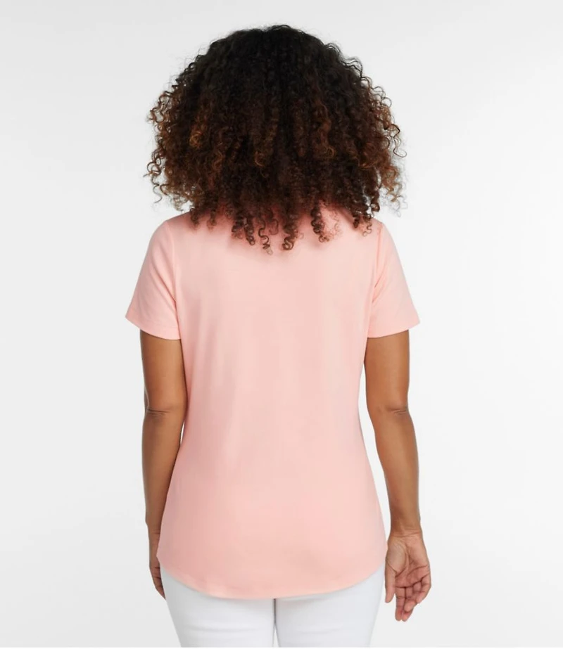 Women's L.L.Bean Tee, Short-Sleeve Notch-Neck
