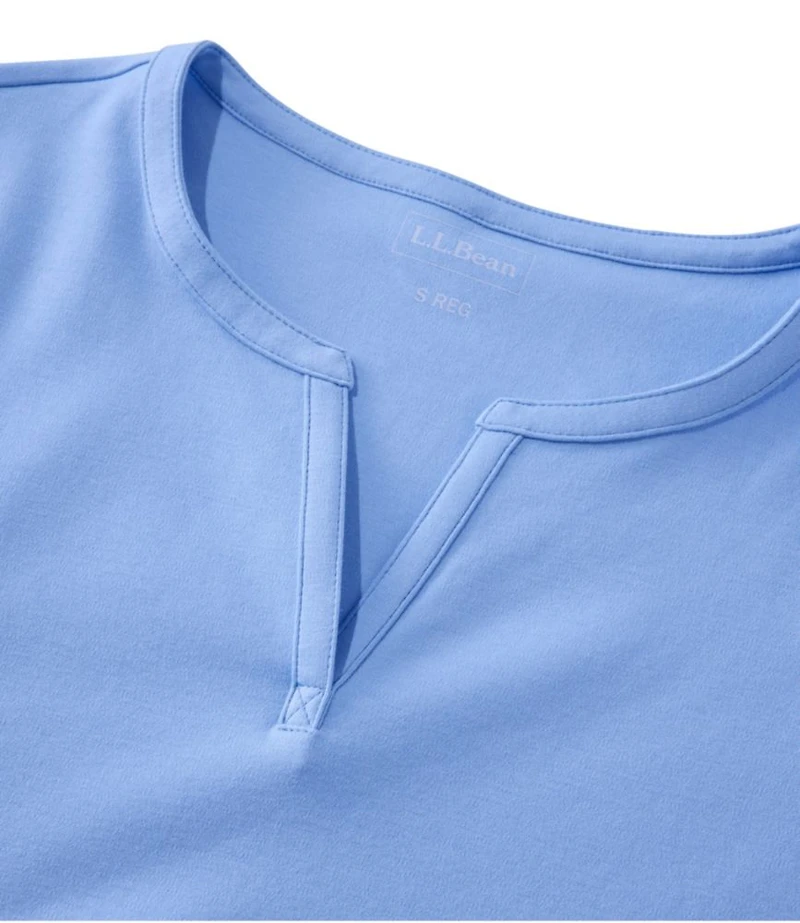 Women's L.L.Bean Tee, Short-Sleeve Notch-Neck