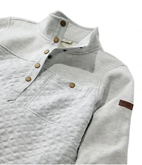 Women's Quilted Sweatshirt, Mockneck Tunic