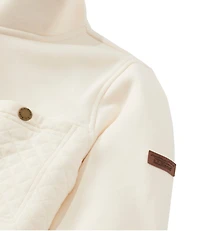 Women's Quilted Sweatshirt, Mockneck Tunic
