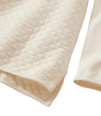 Women's Quilted Sweatshirt, Mockneck Tunic