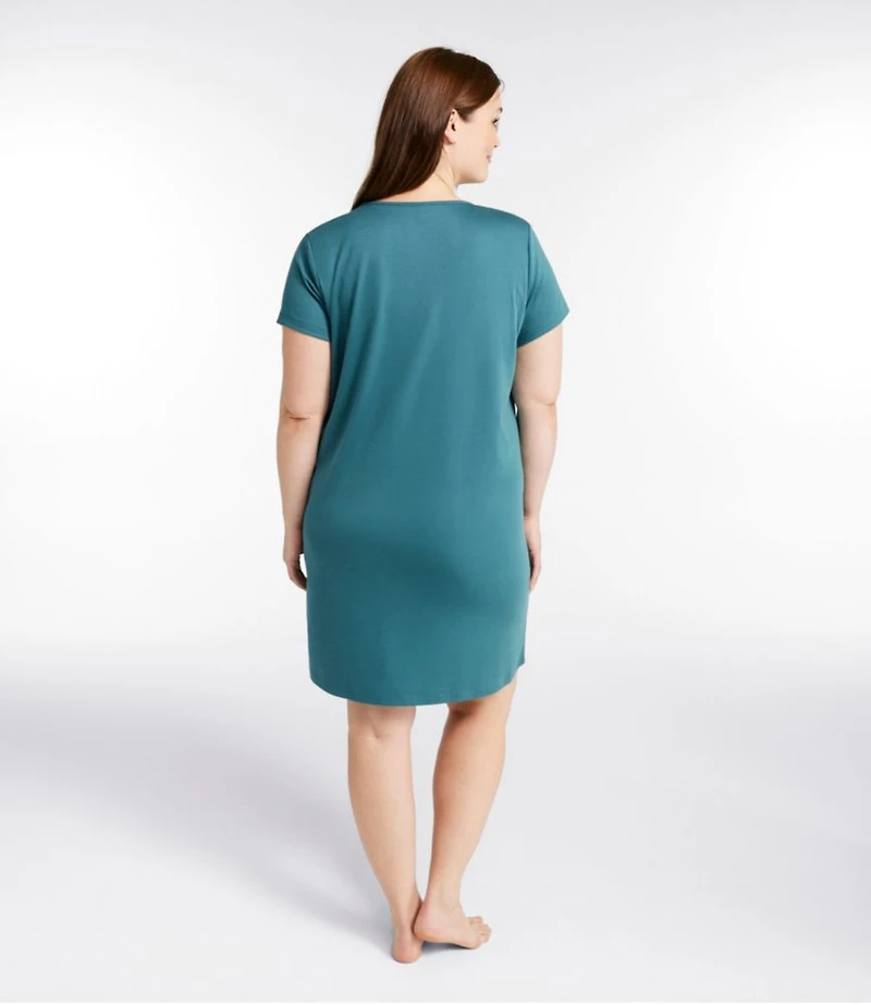 Women's Supima Nightgown, Short-Sleeve