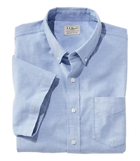 Men's Comfort Stretch® Oxford Shirt, Slightly Fitted Untucked Fit, Short-Sleeve
