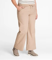 Lakewashed Pull-on Chinos, Mid-Rise Wide-Leg