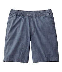 Men's Lakewashed® Stretch Shorts, Pull-On, Chambray, 8"
