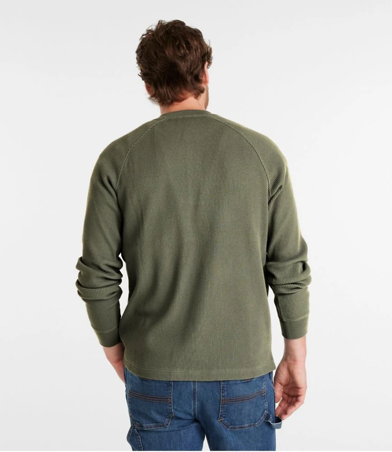 Men's BeanBuilt Waffle Henley, Traditional Untucked Fit