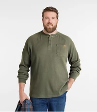 Men's BeanBuilt Waffle Henley, Traditional Untucked Fit