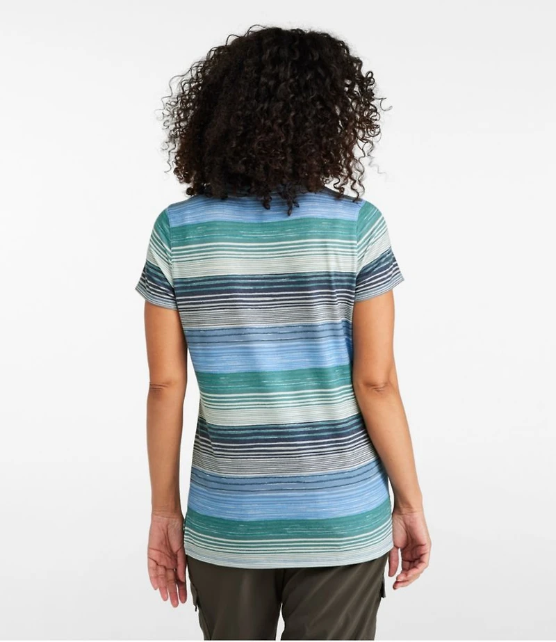 Women's Everyday SunSmart® Tee, Short-Sleeve Stripe