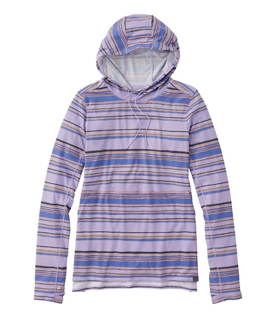 Women's Everyday SunSmart® Hooded Pullover, Long-Sleeve Stripe