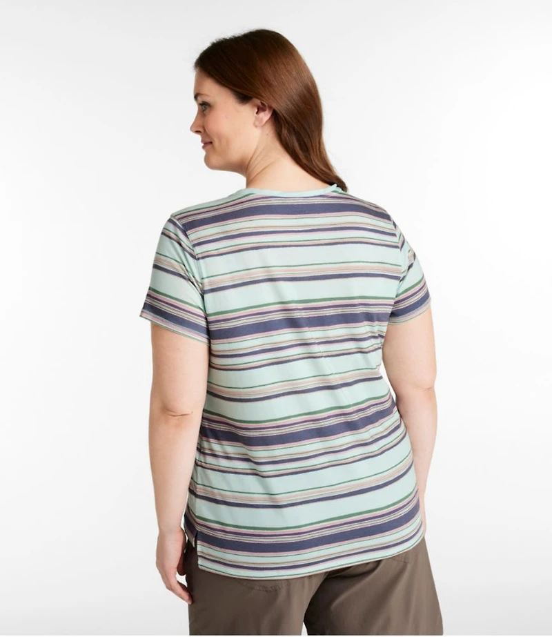 Women's Everyday SunSmart® Tee, Short-Sleeve Stripe