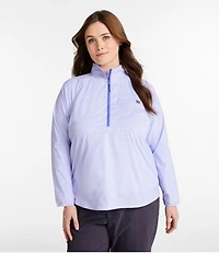 Women's Everyday SunSmart® Woven Shirt, Quarter-Zip Pullover Colorblock