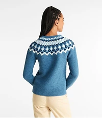 Women's Bean's Classic Ragg Wool Sweater, Crewneck Fair Isle