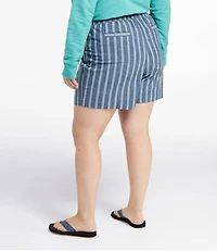 Women's Lakewashed Dock Shorts, Mid-Rise Stripe