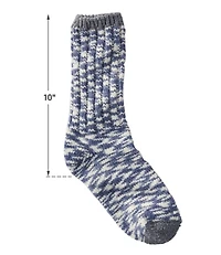 Adults' Merino Wool Ragg Socks 10" Two-Pack, Print
