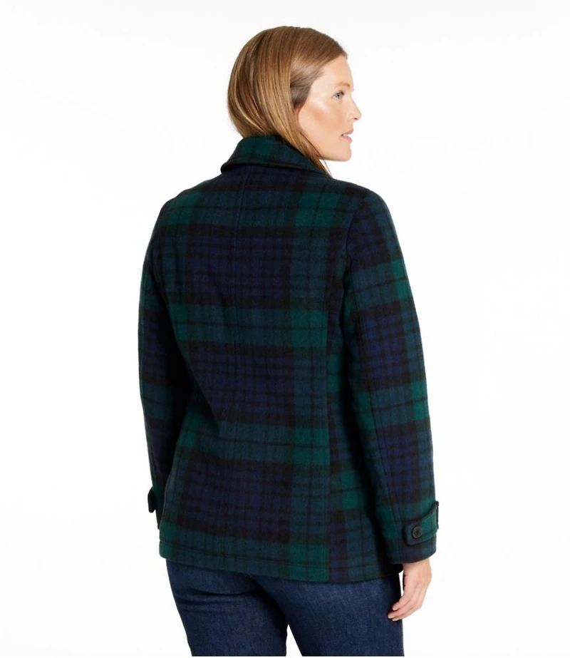 Women's Classic Lambswool Peacoat, Pattern