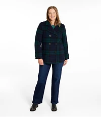 Women's Classic Lambswool Peacoat, Pattern