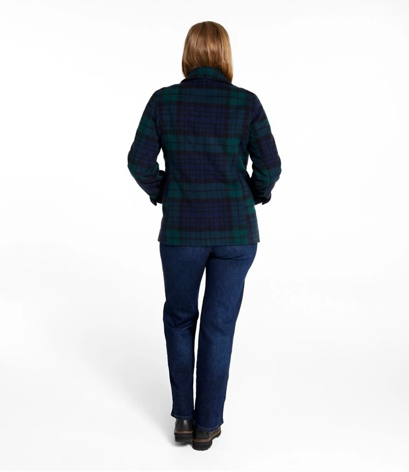 Women's Classic Lambswool Peacoat, Pattern