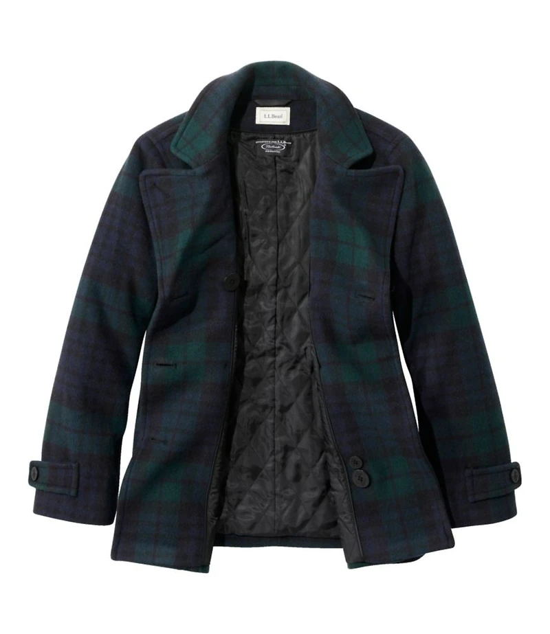 Women's Classic Lambswool Peacoat, Pattern