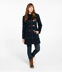 Women's Classic Lambswool Duffel Coat, Pattern