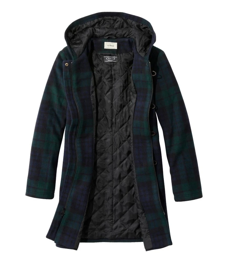 Women's Classic Lambswool Duffel Coat, Pattern