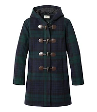 Women's Classic Lambswool Duffel Coat, Pattern
