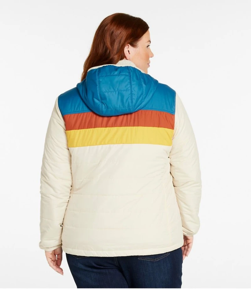 Women's Mountain Classic Puffer Hooded Jacket, Colorblock