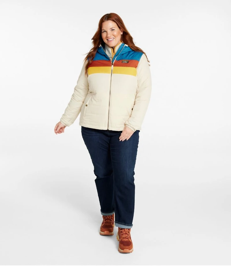 Women's Mountain Classic Puffer Hooded Jacket, Colorblock