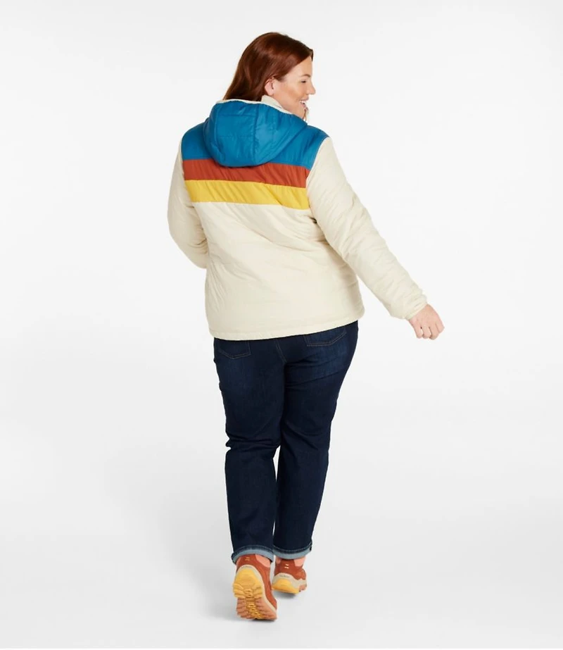 Women's Mountain Classic Puffer Hooded Jacket, Colorblock
