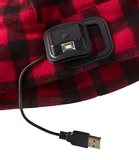 Men's L.L.Bean Rechargeable LED Pathfinder Beanie, Plaid