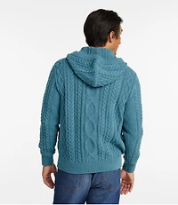 Men's Bean's Heritage Soft Cotton Fisherman Sweater, Henley Hoodie