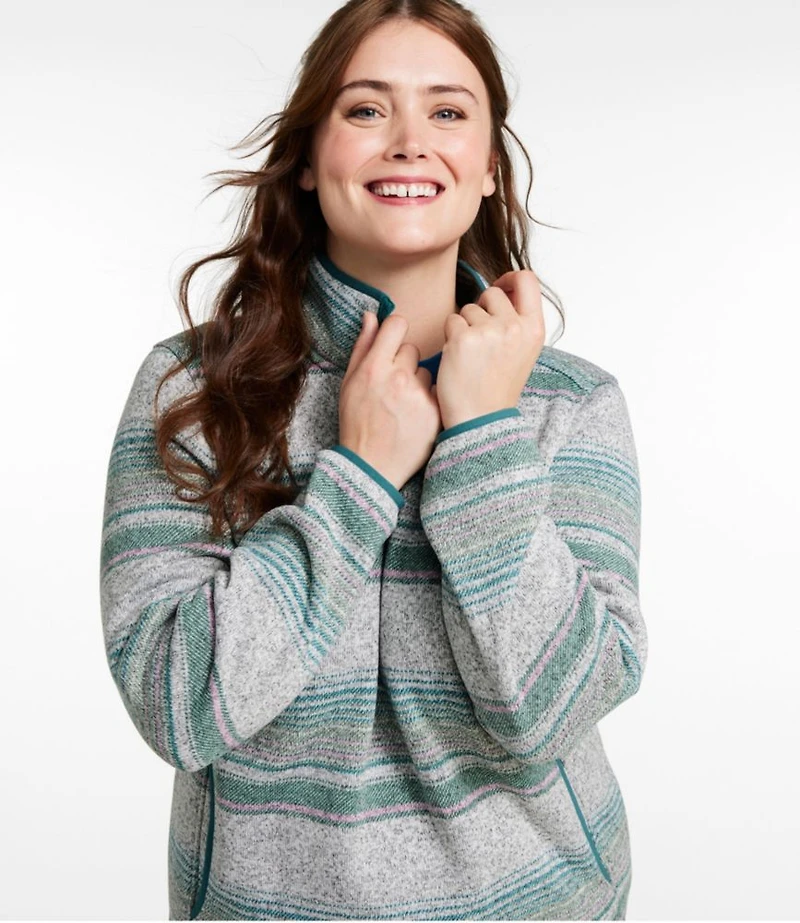 Women's L.L.Bean Sweater Fleece Pullover, Print