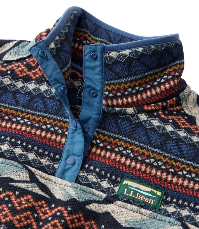 Women's L.L.Bean Sweater Fleece Pullover, Print