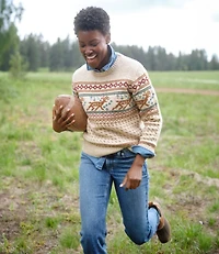 Women's Bean's Classic Ragg Wool Crewneck Intarsia Sweater