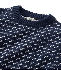 Men's Bean's Classic Ragg Wool Sweater, Crewneck, Bird's-Eye