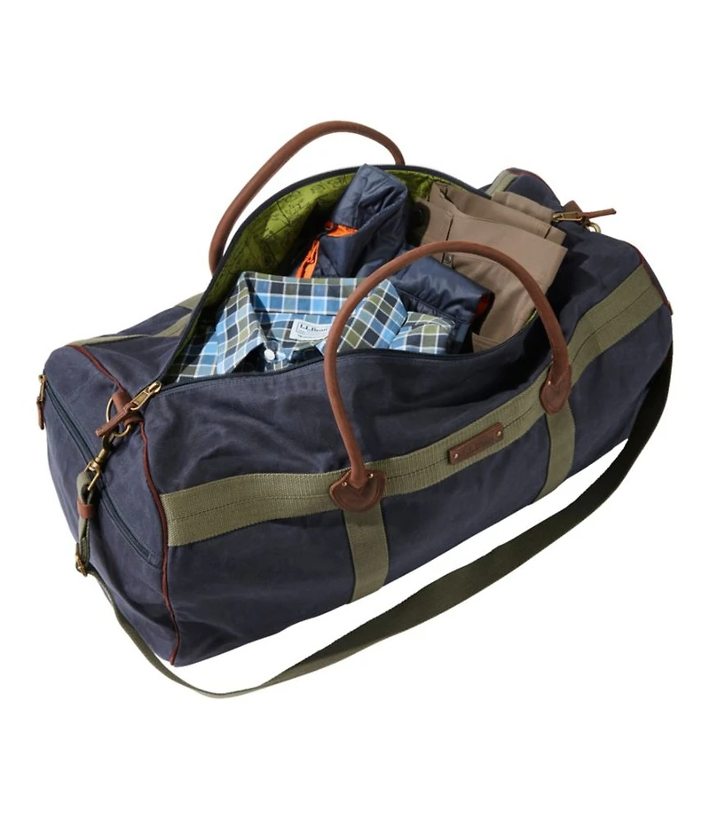 Waxed Canvas Duffle, Large