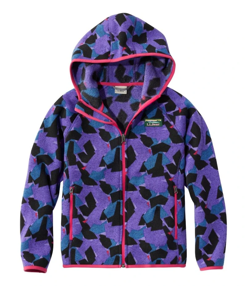 Kids' L.L.Bean Sweater Fleece, Hooded Print
