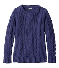 Women's Double L® Cable Sweater, Crewneck