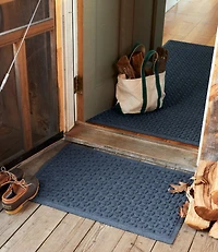 Heavyweight Recycled Waterhog Mat Runner, Blooming Circles