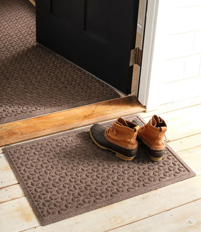 Heavyweight Recycled Waterhog Doormat, Blooming Circles