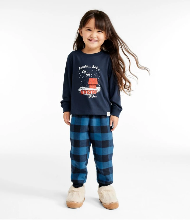 Toddlers' L.L.Bean X Peanuts Flannel Pajamas