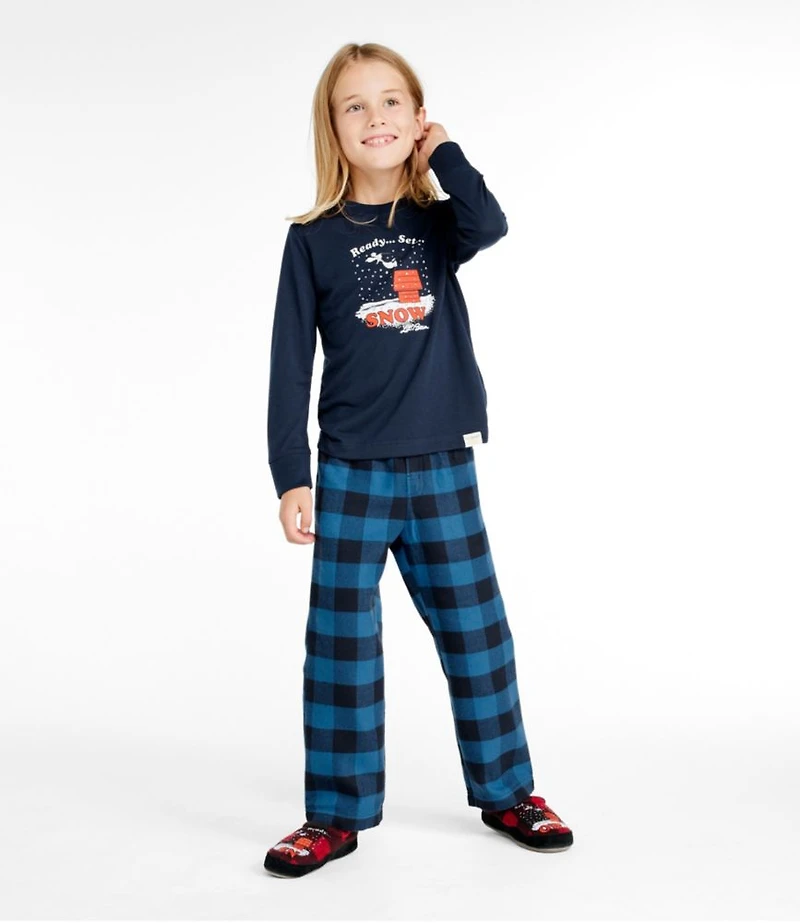 Kids' L.L.Bean X Peanuts Flannel Pajamas