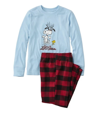 Kids' L.L.Bean X Peanuts Flannel Pajamas