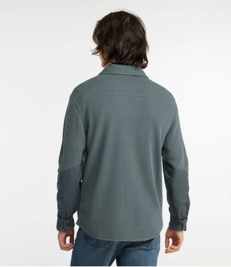 Men's BeanBuilt Waffle Overshirt, Traditional Untucked Fit