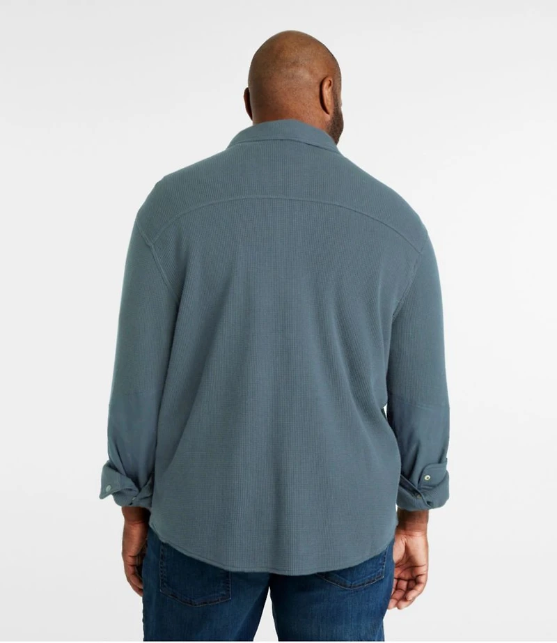 Men's BeanBuilt Waffle Overshirt, Traditional Untucked Fit