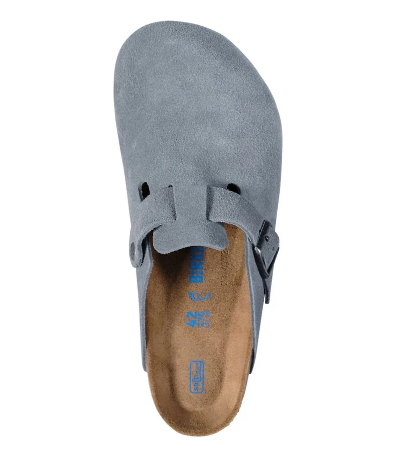 Men's Birkenstock Soft Footbed Boston Clogs, Suede