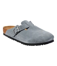 Men's Birkenstock Soft Footbed Boston Clogs, Suede