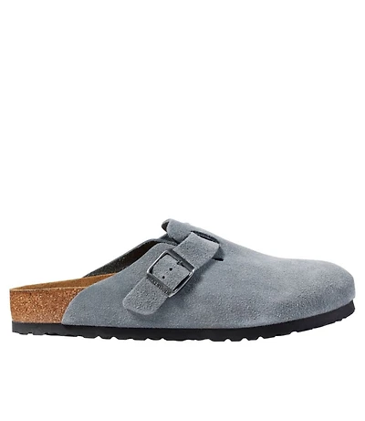 Men's Birkenstock Soft Footbed Boston Clogs, Suede